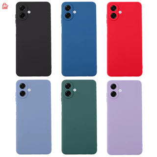 เคส สำหรับ Samsung Galaxy A07 LTE 4G เคสซิลิโคนนิ่ม สีพื้น กันกล้อง TPU บาง