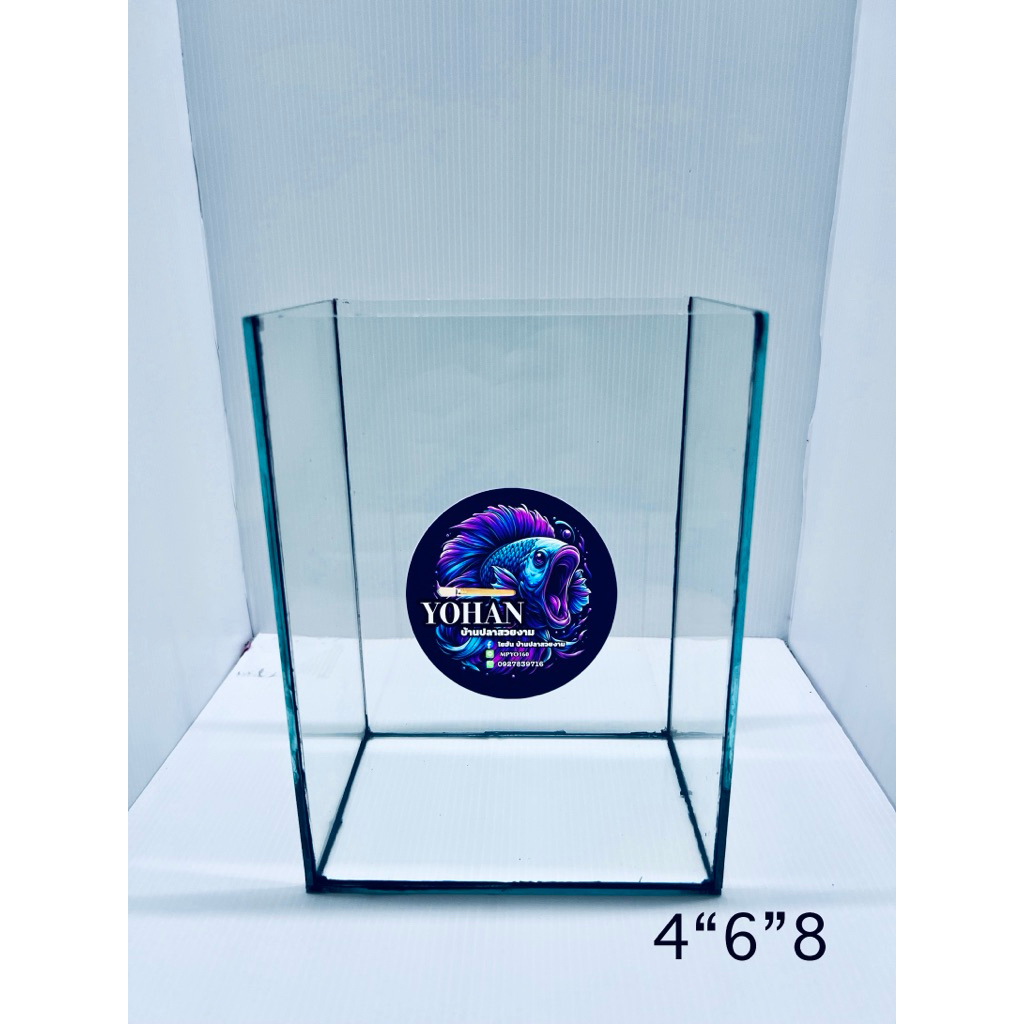 โหลปลาขนาด 4“6”8 กระจกใส3มิล