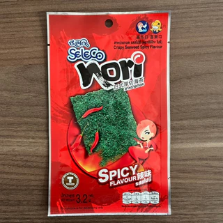 ซีลีโกะ Nori สาหร่ายทอด รส สไปซี่ / 1 กล่อง มี 12 แผ่น (ขนาด 38.4 กรัม)