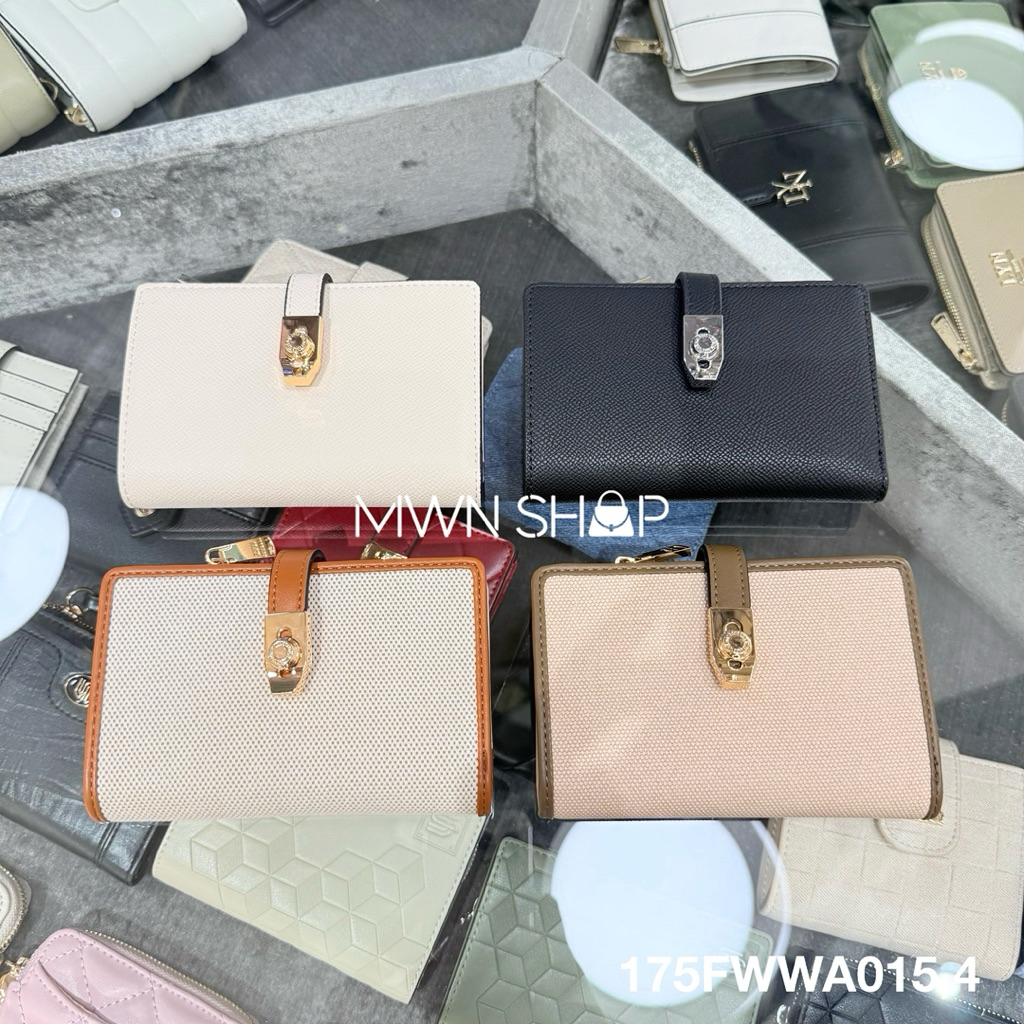 Lyn กระเป๋าสตางค์ใบกลาง anderson มีโค้ดลด30% ease semi ของแท้จากชอป