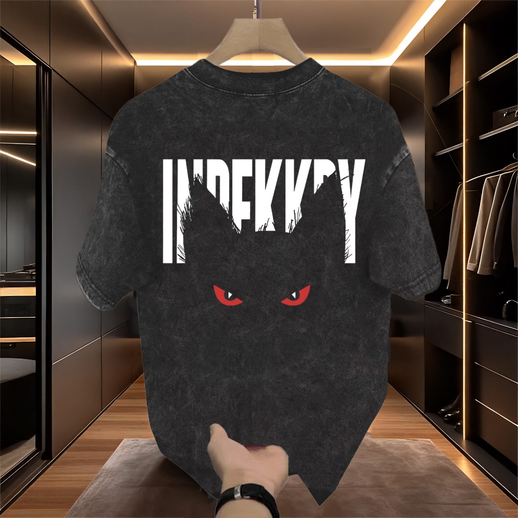 Sea.Tee เสื้อยืด เสื้อยืดคอกลมแฟชั่น ผ้าCotton 100% Oversize ใส่สบาย ไม่ต้องรีด “INDEKKDY CAT” S-3XL ราคา ถูกที่สุด ดีลบีเคเค แกลเลอรีภาพที่ 3