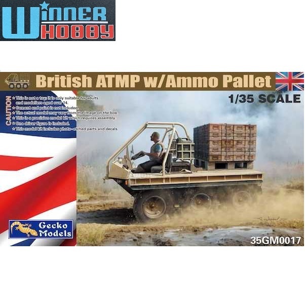 Gecko Models 35GM0017 BRITISH ATMP W/AMMO PALLET 1/35