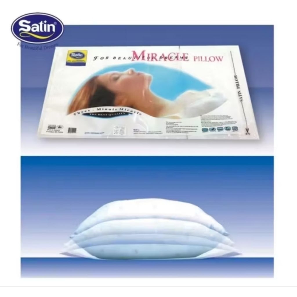 Satin หมอนหนุนสุญญากาศ My Comfort ขนาด 19” x 28”