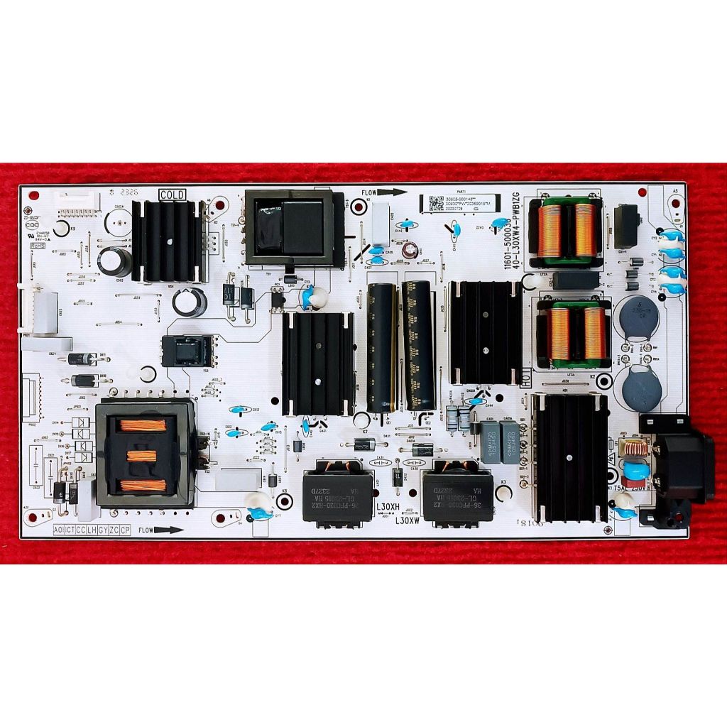 เพาเวอร์ซัพพลายทีวี  TCL สำหรับรุ่น  65C645 , 65T6G , 75P745 , 75P635  พาสบอร์ด  40-L30XW4-PWB1ZG