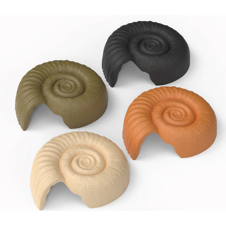 [ส่งด่วน] Nomoy Pet Shell Cave ถ้ำฟอสซิลหอย S/M/L ที่ซ่อนสัตว์เลื้อยคลาน งู ตุ๊กแก กิ้งก่า กบ DSMXO