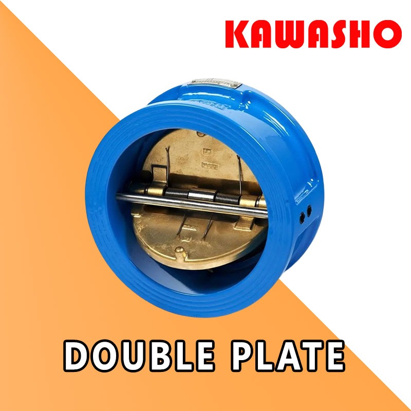 2" 2 1/2" 3" 4" 5" 6"  ดูอัลแฟลป ดิสเช็ควาล์ว K301-H77X ″KAWASHO″