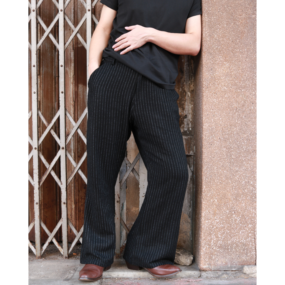 RM FLARED STRIPED PANTS