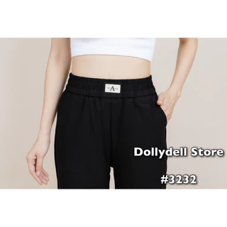 3232 กางเกง DollัDell ทรงขาตรง สีดำ