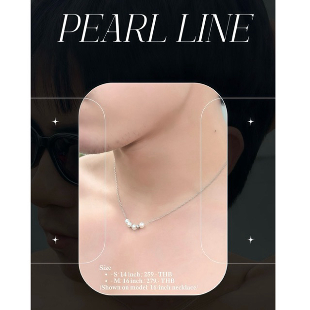 สร้อยคอผู้ชาย 100% Stainless Necklace for MEN | Pearl Line | NyMark_Store