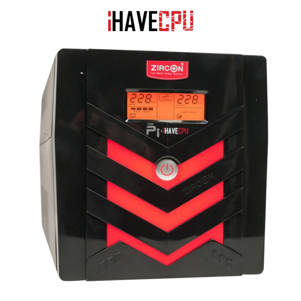 iHAVECPU UPS (อุปกรณ์สำรองไฟ) ZIRCON x IHAVECPU  PI-IHAVECPU_1200VA/840W