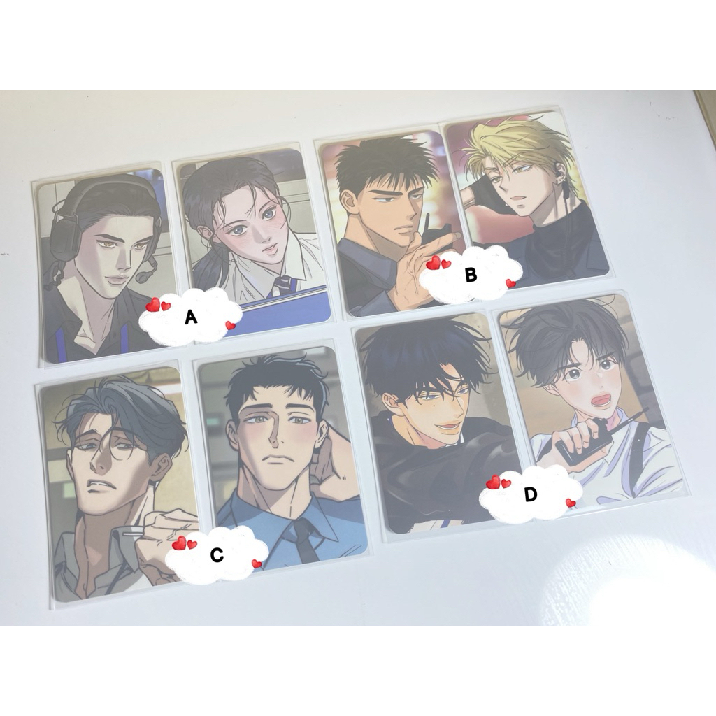 การ์ด BL มันฮวา การ์ดซองสุ่มตำรวจ a b Lezhin daybreak ขายคู่พระเอกนายเอก