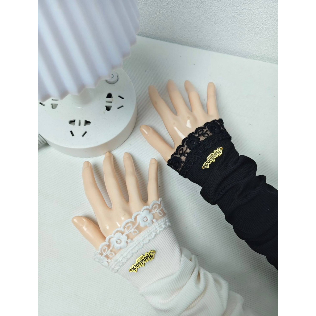 ปลอกแขนรุ่นลูกไม้ดอกจิ้ว