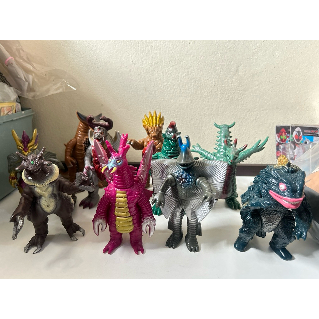(4) งานเก่า แท้ 💯 Bandai ฟิกบันได หุ่นซอฟ อุลตร้าแมน ultraman สัตว์ประหลาดอุลตร้าแมน และอื่นๆ