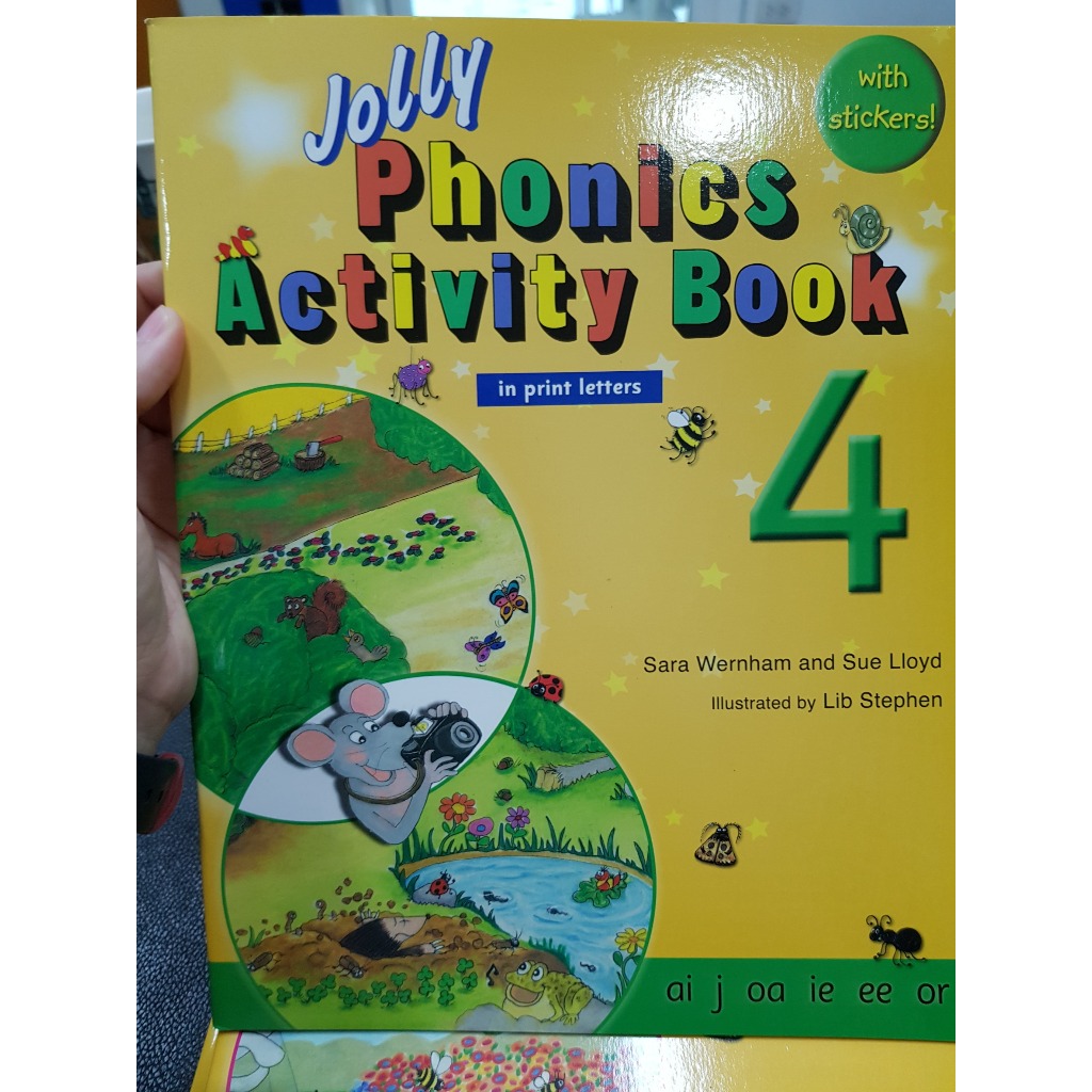 ปกเดิม PP  Jolly Phonics Activity book 4: In Print letters