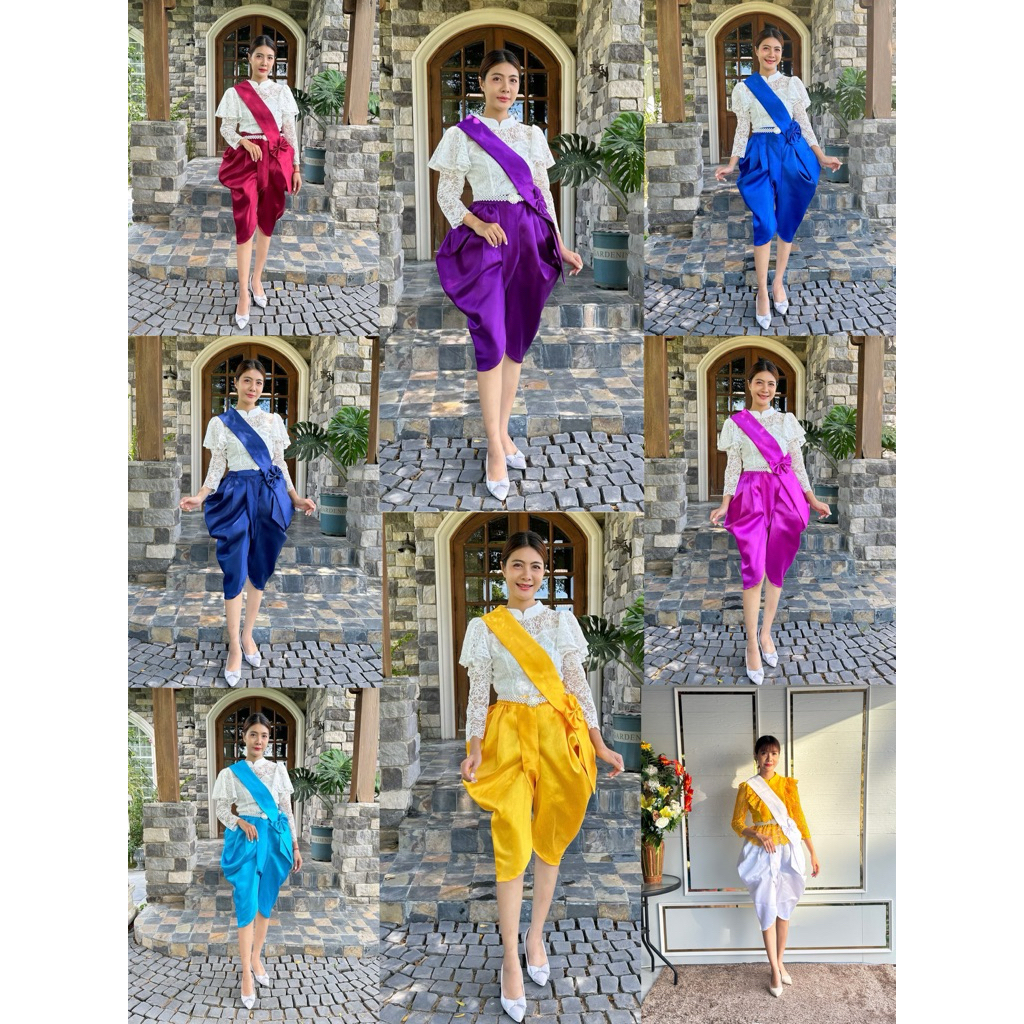 โจงกระเบน+ผ้าคาดโบว์