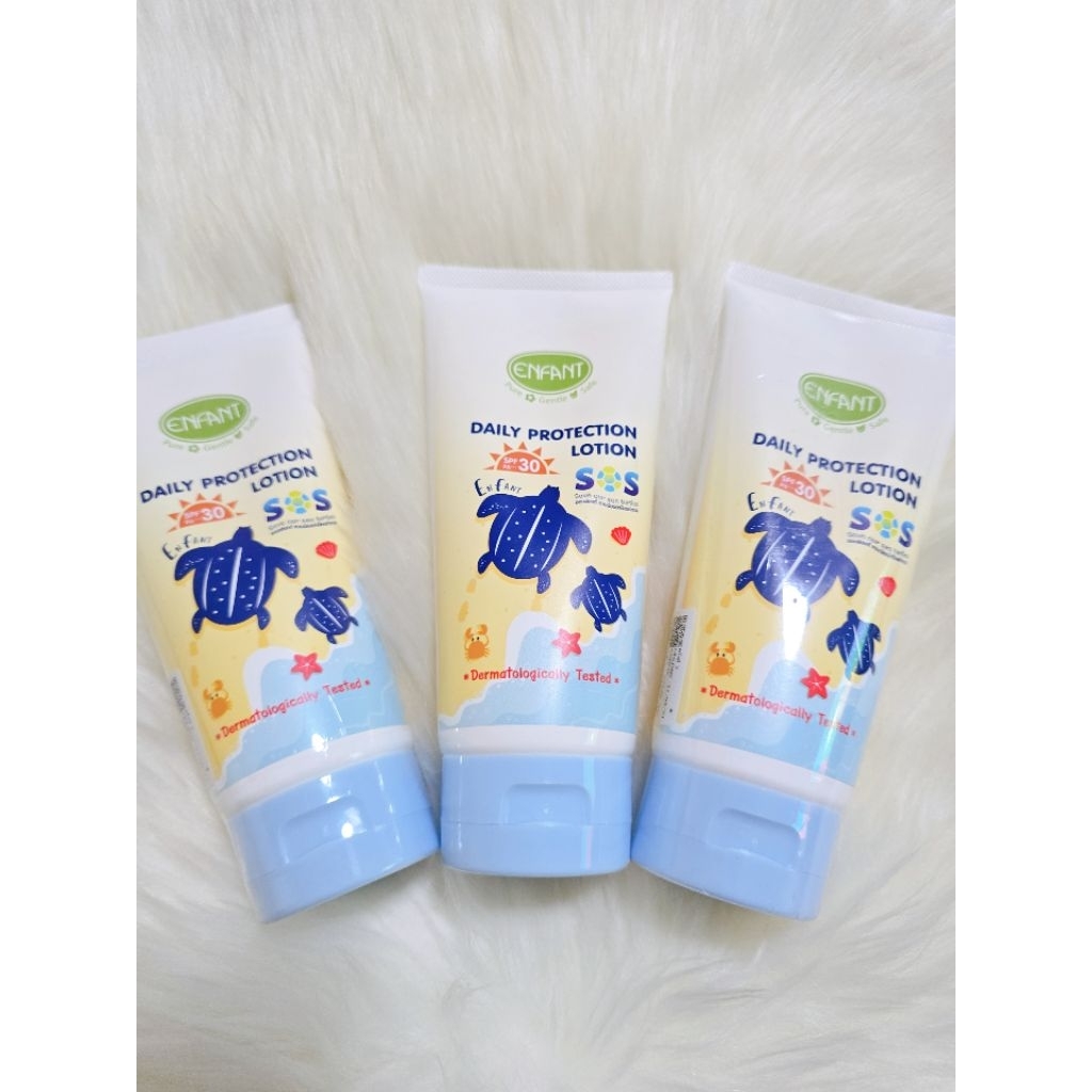 ENFANT Organic Plus Daily Protection Lotion โลชั่นบำรุงผิว สูตรป้องกันแสงแดด SPF 30PA+++ 150mlราคา 279