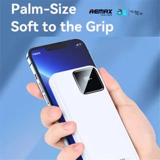 【 New CCC Certified 】Remax Power Bank 10000mAh RPP-652 (N) - พาวเวอร์แบงค์ มีสายในตัว ชาร์จเร็ว QC 22.5W จอ LED