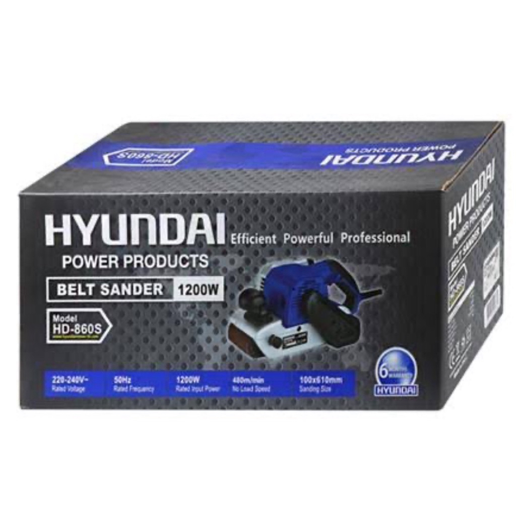 เครื่องขัดกระดาษทราย/สายพาน/HYUNDAI  HD860/1200 วัตต์