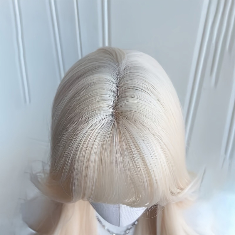 ✳️ขายดีที่สุด✳️ #SALE # โกลเด้น วิกผมยาว วิกผมหญิง แฮร์พีชผมลอน วิกผมลอนคลื่น ผมปลอมคุณภาพสูง 65CM-70CM วิกผมยาวลอน - รูปที่ 3