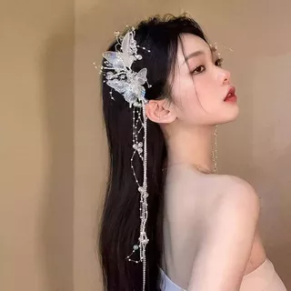 COD-ในไทย💖กิ๊บหนีบผม รูปผีเสื้อ2 ชิ้น คริสตัล แฟรี่ เครื่องประดับผมแฟชั่น สําหรับเจ้าสาวแต่งงานชุด