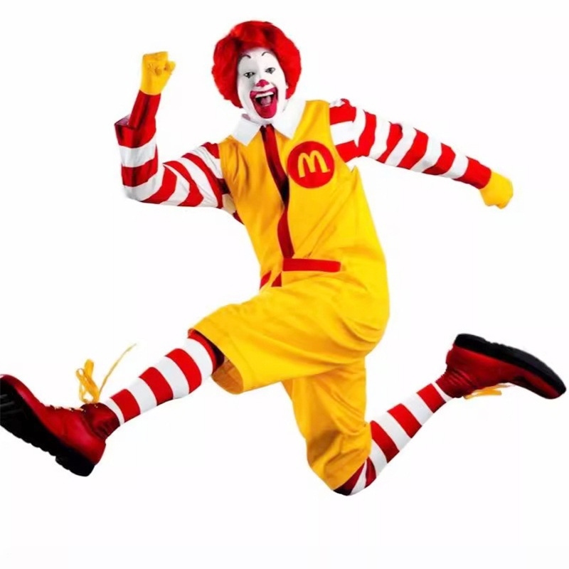 ชุดคอสเพลย์แมคโดนัลด์ คอสตูมแมคโดนัลด์ ชุดตัวตลก McDonald's Cosplay Costume, McDonald's Costume, Clo