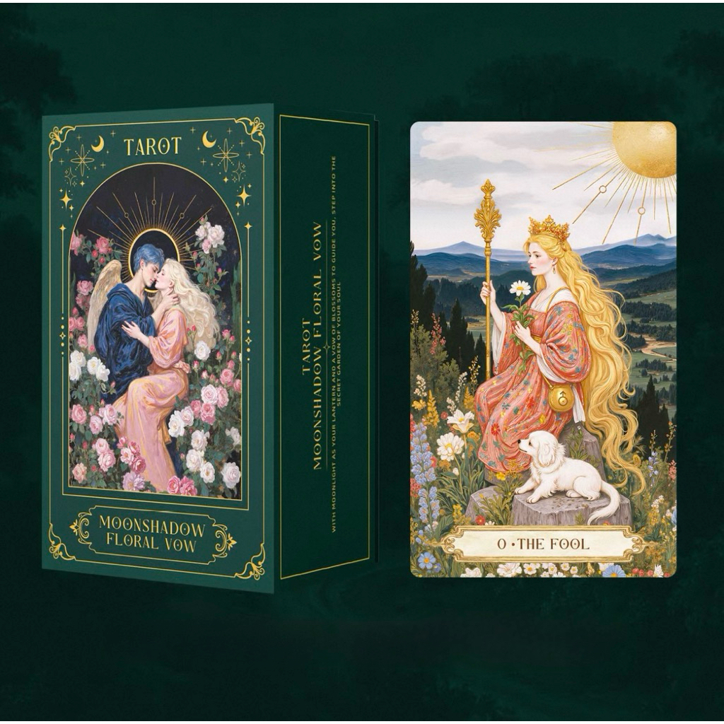 ไพ่ทาโรต์ รุ่นลิมิเตต ของแท้ 💯 ✨🌙 Original Genuine Moon Shadow Flower Oath Tarot – Collector’s Limited Edition 🌙✨