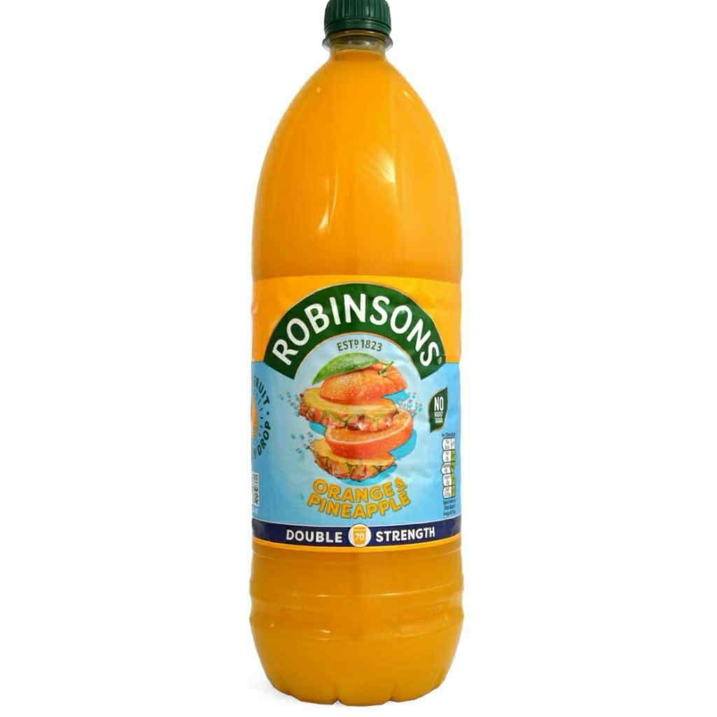 Robinsons Double Strength Orange&Pineapple N Added Sugar Squash750ml.-น้ำผลไม้เข้มข้นรสส้มผสมสับปะรด