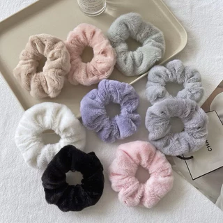 🎀พร้อมส่งจากไทย🎀AF-02ยางรัดผมโดนัดขนนุ่มหลากสีมีให้เลือกหลายสีน่ารัดสไตล์เกาหลี ยางรัดผมน่ารัก ยางรัดผม ยางรัดผมขนนุ่ม