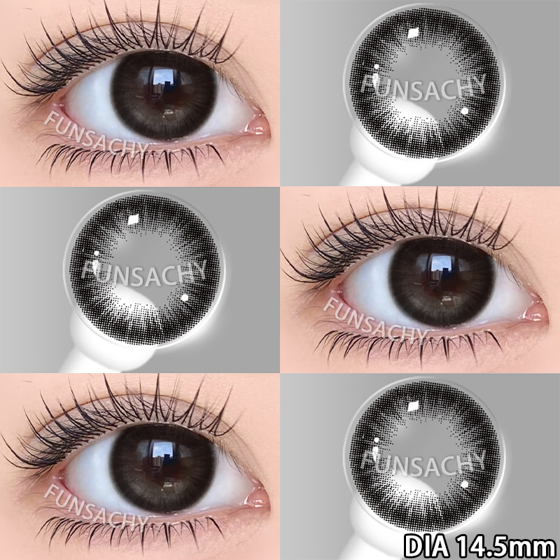 {0~-8.00}BLOOM คอนแทคเลนส์สายตาสั้น เลนส์แก้ไขสายตา เลนส์ตาโต สีดำ/ช็อคโกแลต คอนแทคเลนส์แฟชั่น