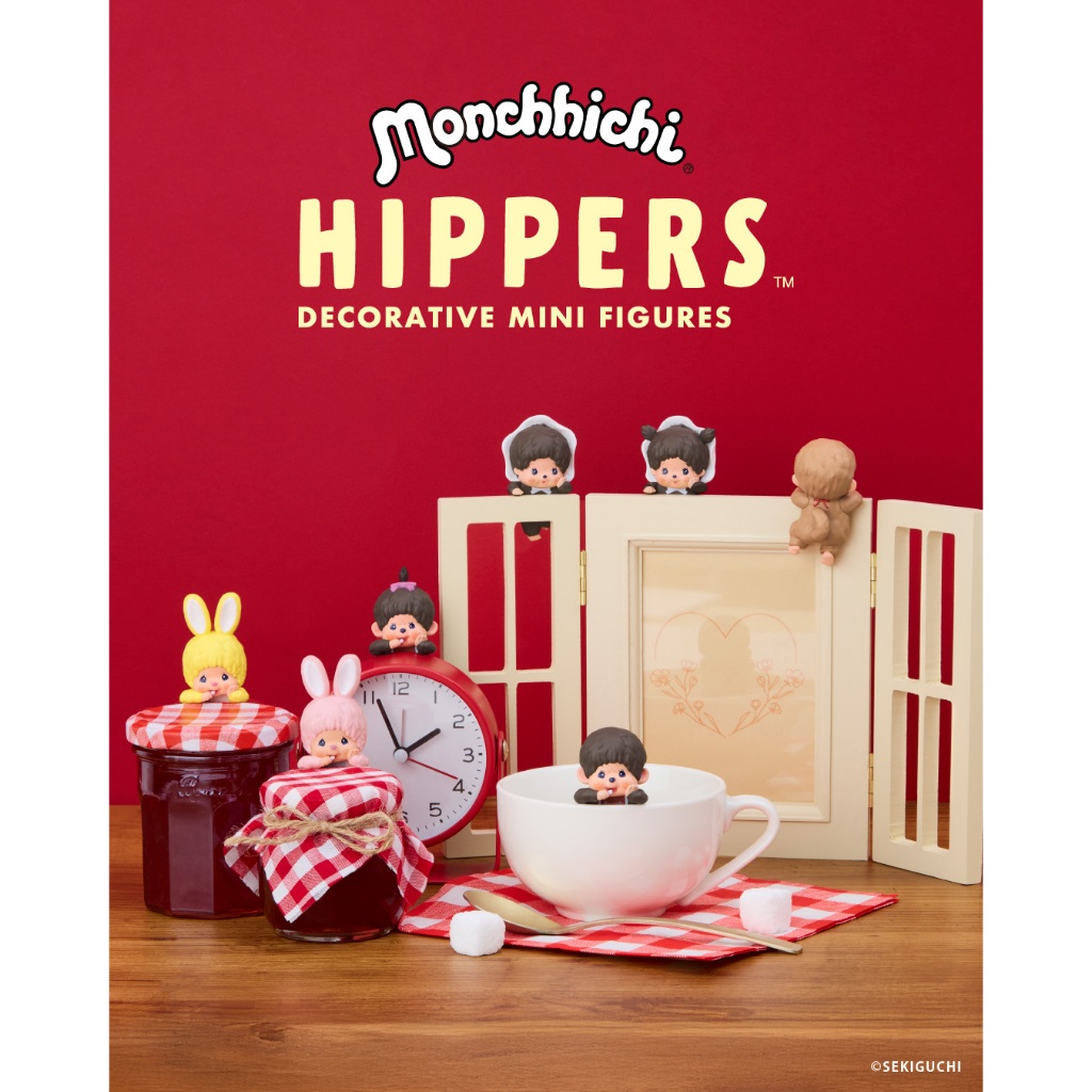 (🔥ใช้โค้ดลดเหลือ 432.-🔥) Monchhichi Hippers (แบบเลือกตัว) ที่ติดโทรศัพท์ ของแท้