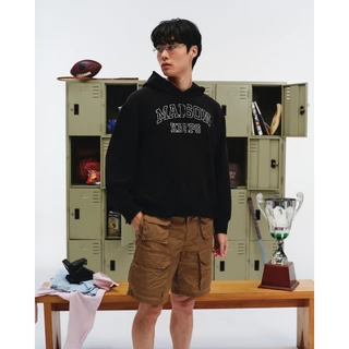 maison KEEPS | College Logo Hoodie | เสื้อสเวตเตอร์แขนยาว ฮู้ดดี้ ปักโลโก้