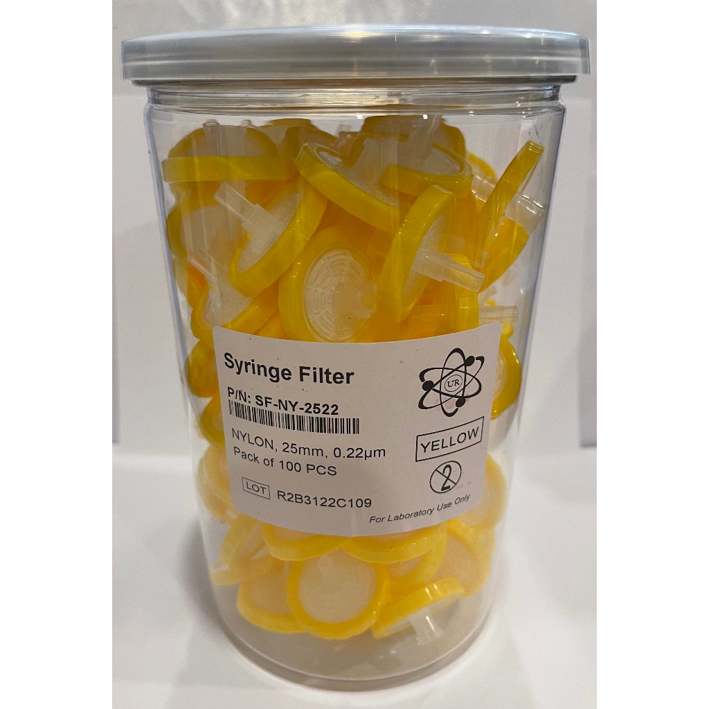 Syringe Filter Nylon 25 mm 0.22 um (100/pk)