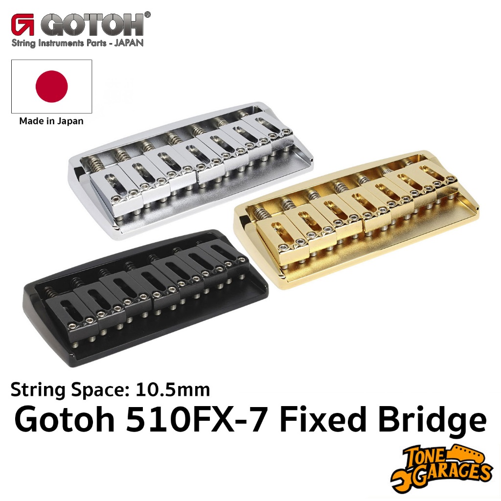 Gotoh 510FX-7 7 String Fixed Bridge บริดจ์ หย่อง กีต้าร์ไฟฟ้า 7 สาย Made in Japan
