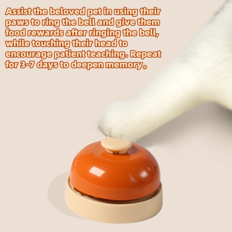 Pet Call Bell Sensitive Buttons Metal Dog Training เรียกว่า กระดิ่งอาหารค่ำ สำหรับของเล่นสัตว์เลี้ยง - รูปที่ 3