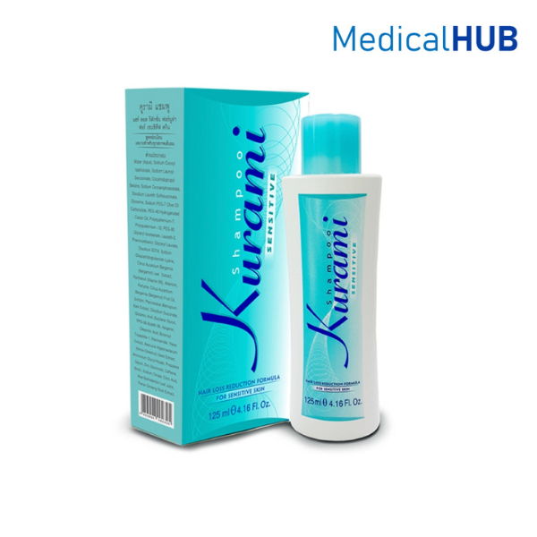 Kurami Shampoo Sensitive คูรามิ แชมพู รักษา ผมร่วง ผมบาง ผมมัน ศีรษะมัน สูตรอ่อนโยน ขนาด125 ml 06912