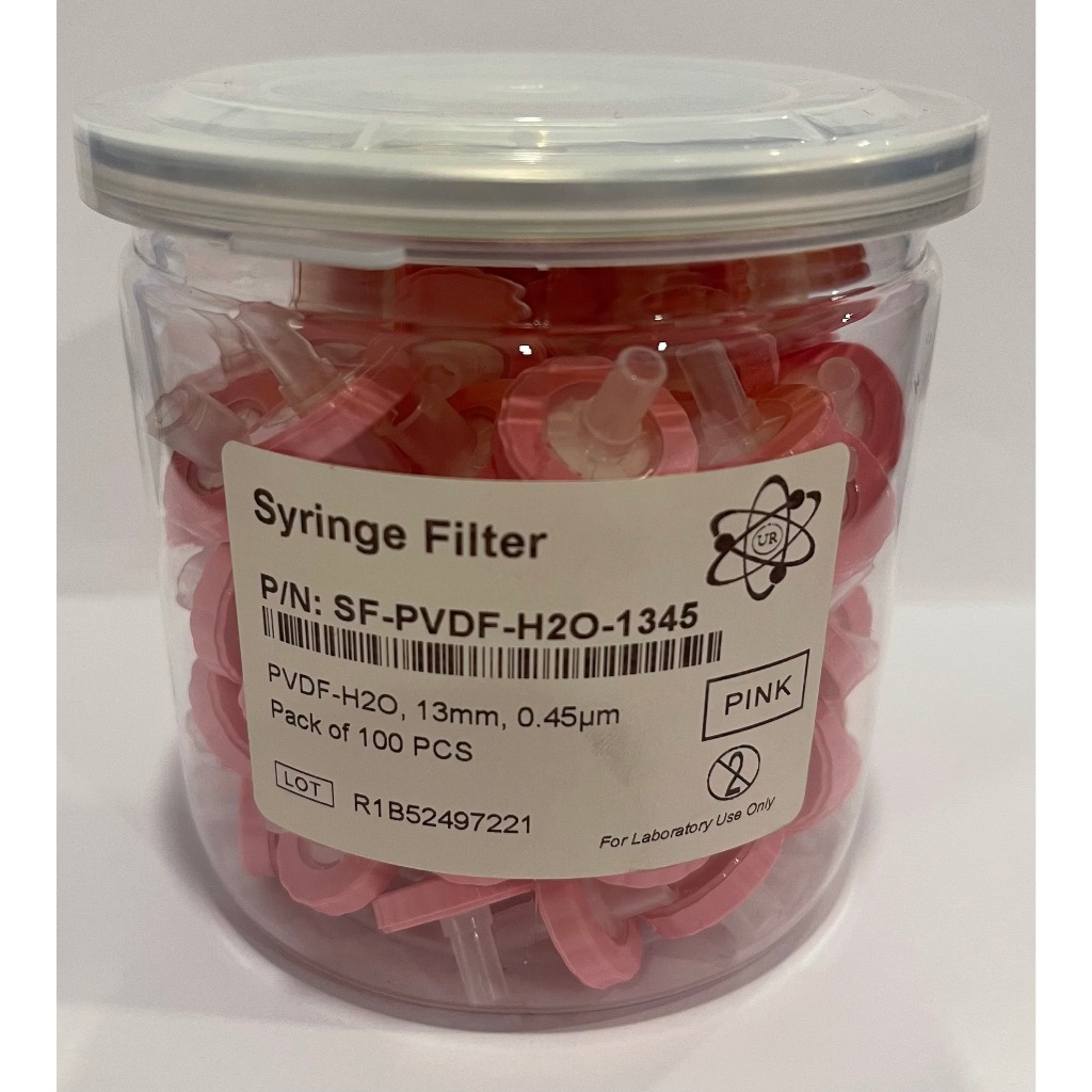 Syringe Filter PVDF Hydrophilic 13 mm 0.45 (100/pk)