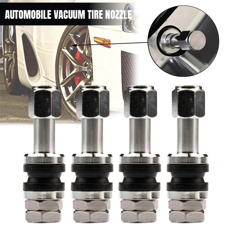 HEXMA จุ๊บรถยนต์ จุ๊บลม จุกเติมลมแต่ง จุ๊บลมล้อ จุ๊บลมแต่ง งานอลูมิเนียม แบบยาว 1 ตัว