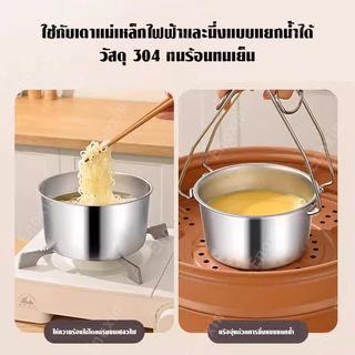 กล่องใส่อาหารสแตนเลส ทรงกลม พร้อมฝาปิด กันรั่วซึม สเตนเลส304 สําหรับเก็บอาหารแช่แข็ง ผัก ผลไม้ เนื้อสัตว์ เก็บความสดใหม่