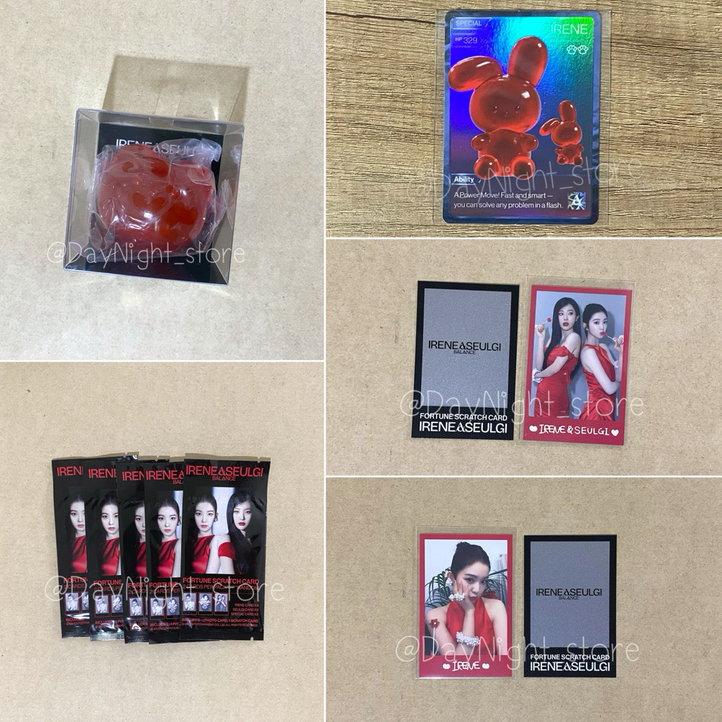 [อ่านก่อน] พร้อมส่ง🔅- IRENE & SEULGI Red Velvet 'Balance' Official MD Character Hologram Photocard ไ