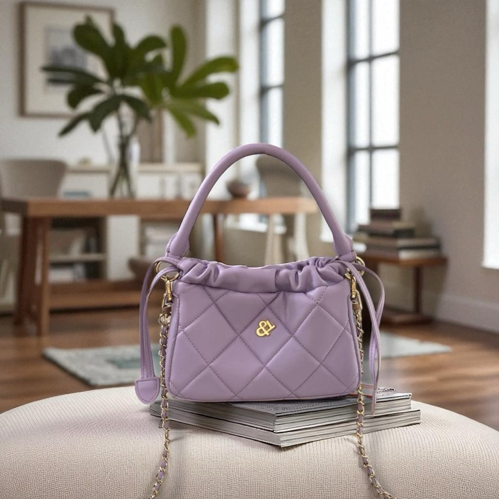 August 21cm กระเป๋าหนังวัว กระเป๋าหูรูด แบรนด์Lovera