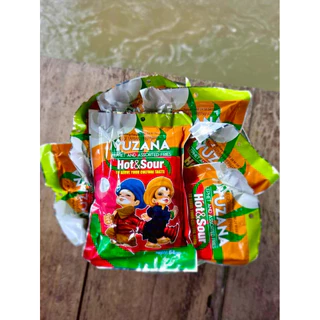 ยำใบชาพม่าแท้ Yuzana Hot & Sour (10 ซอง) 🇲🇲 สลัดใบชา รสเปรี้ยวเผ็ด ขายดี พร้อมทาน