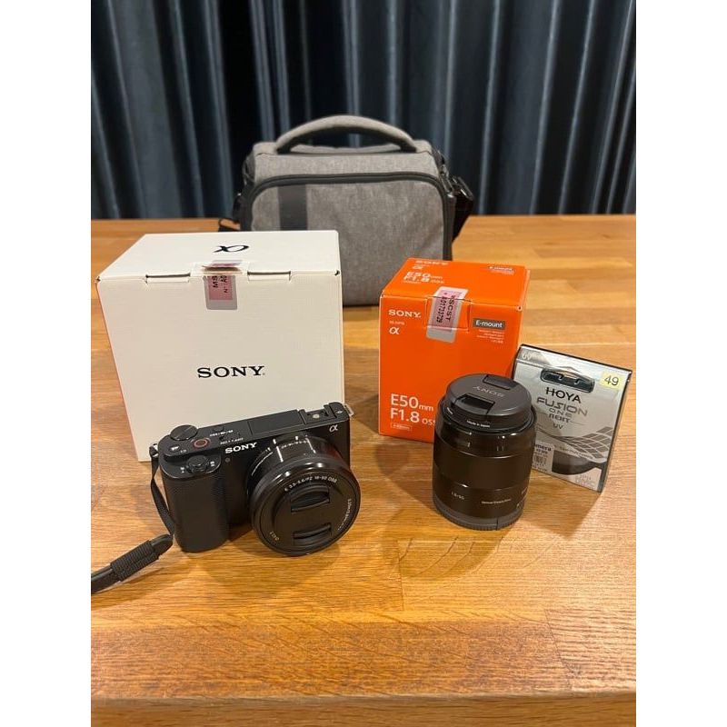 กล้อง Sony ZV-E10 พร้อมเลนส์ 50mm F1.8 ราคา 10000 บาท ขายกล้อง Sony ZV-E10 พร้อมเลนส์ stock 1⭐️ สภาพ