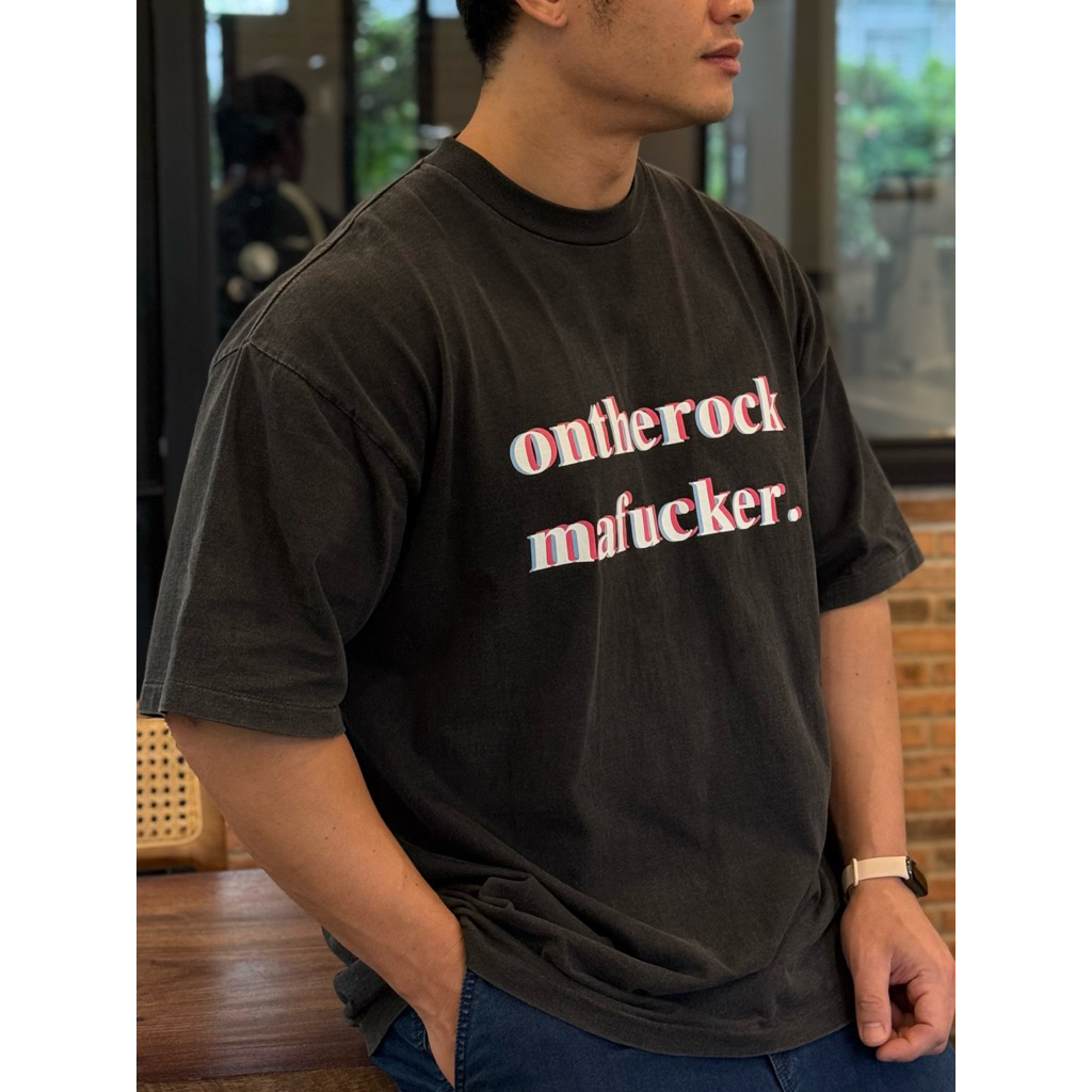 Ontherock - font 3D Oversize Fade T-Shirt