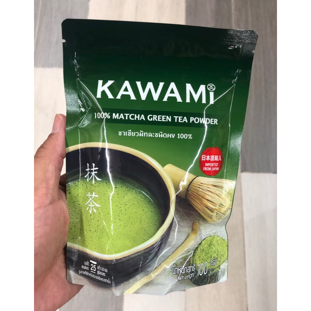 KAWAMI คาวามิมัทฉะ 100%  ชาเขียวญี่ปุ่น ขนาด 100 g