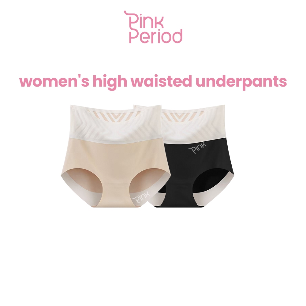 Pink Period กางเกงในผู้หญิง Ice Silk กางเกงในผู้หญิง กางเกงใน กระชับหน้าท้อง กระชับก้น