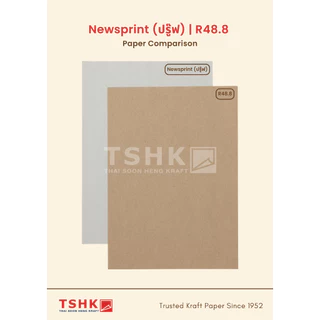 กระดาษปรู๊ฟ(ขาวเทา) 45 - 48.8 แกรม ขนาด 31" x 43" (25/50 แผ่น) สำหรับเขียนแบบ ห่อของ ห่อจาน กระเป๋า