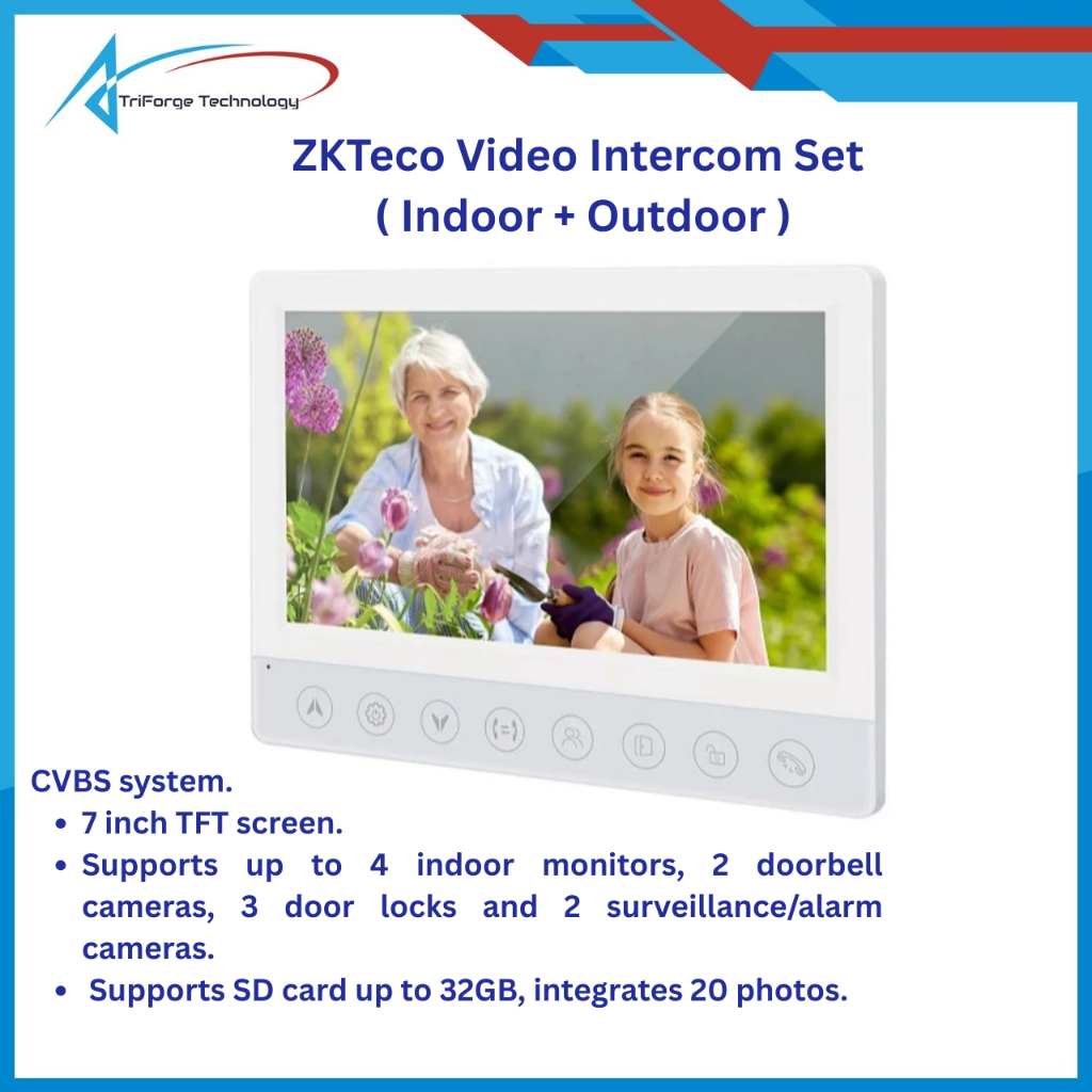 ZKTeco Video Intercom Set ( Indoor + Outdoor )