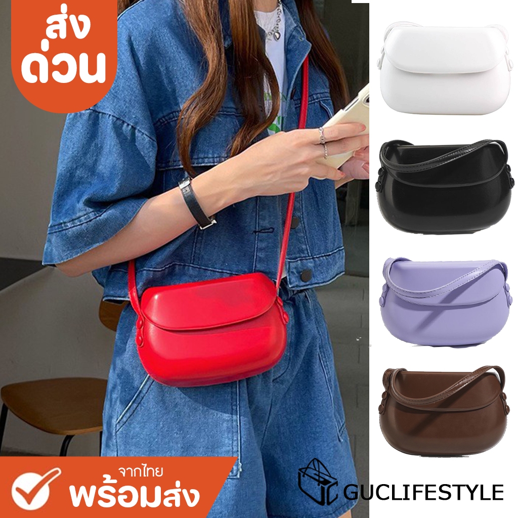 ส่งด่วน GUCSELECTED(B1897) กระเป๋าหนังสะพายทรงกล่อง สไตล์เกาหลี crossbody