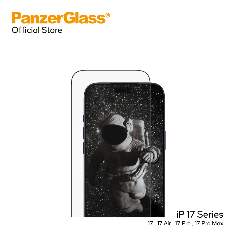 PanzerGlass ฟิล์มเซรามิกกันรอย Ultra Wide Fit Ceramic for iP 17 Series