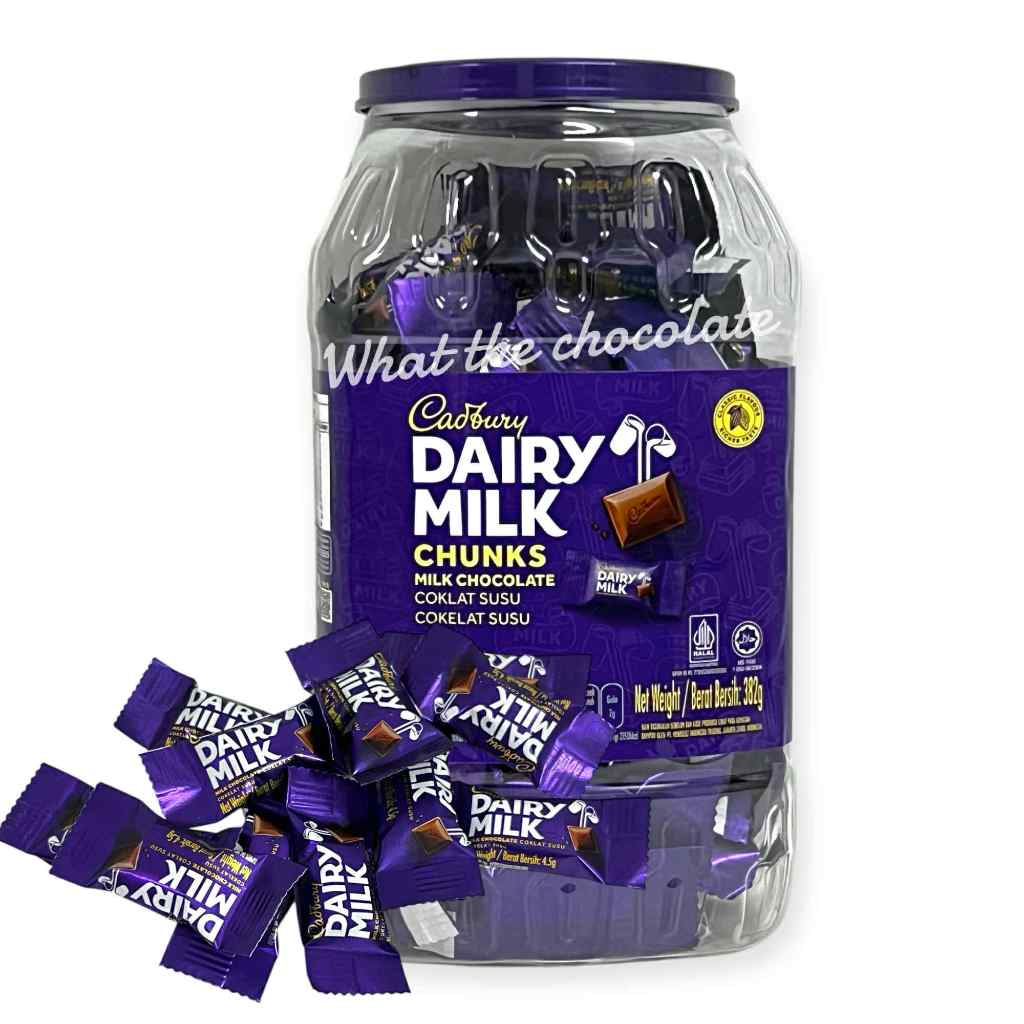 Cadbury Dairy Milk มิ้ลค์ช็อคโกแลต กระปุกใหญ่ 382 g.